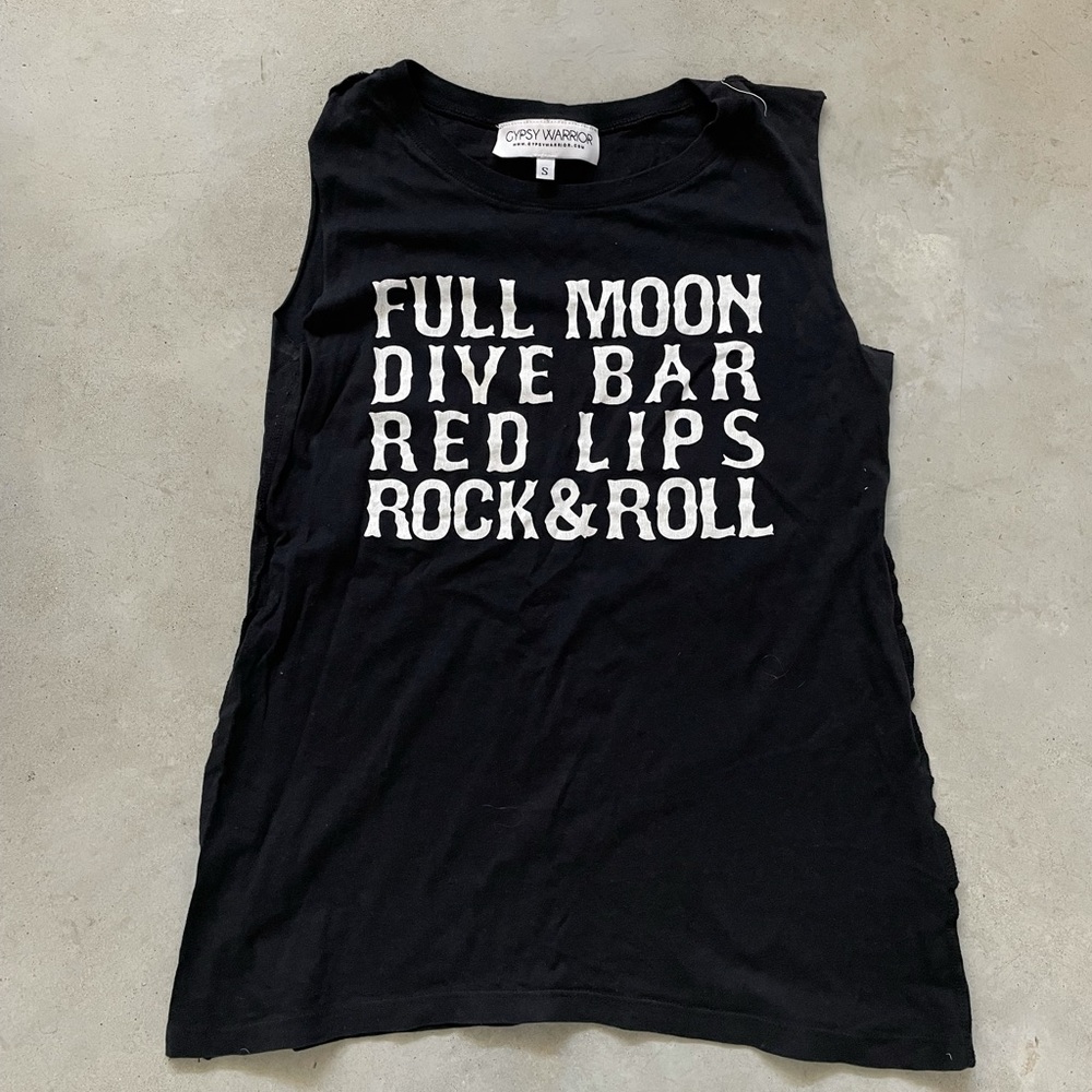 Gypsy Warrior black muscle tee